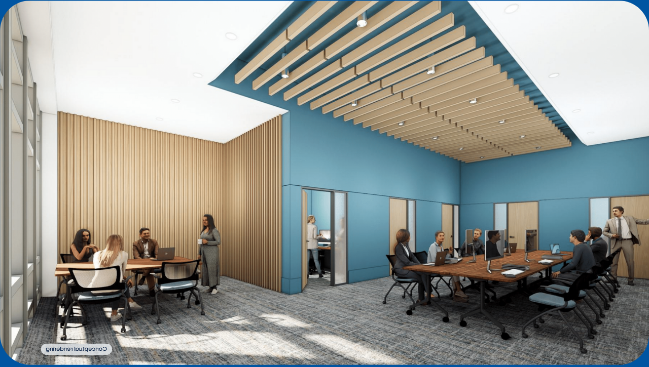 University Housing Services on site offices rendering concept